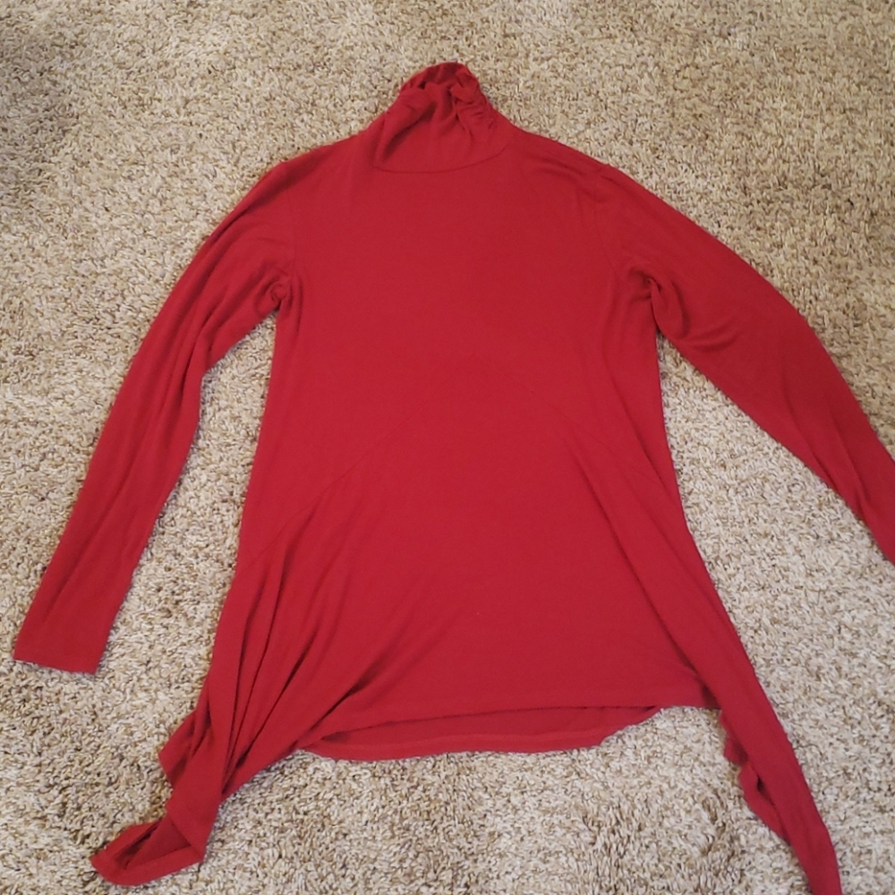 Red long sleeve turtleneck
